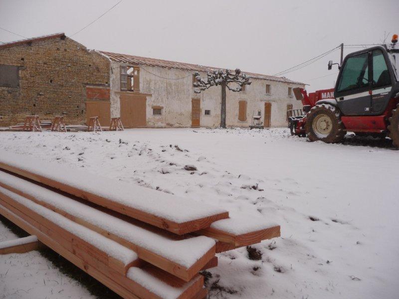Restauration d'une charpente à Exoudun (79)